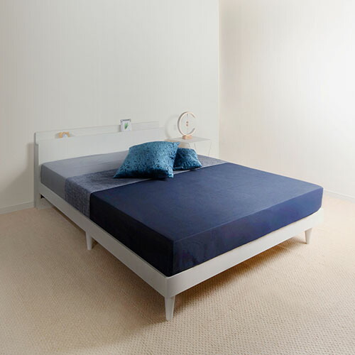 楽天市場】棚付すのこベッド シャビーグレー セミシングルサイズ