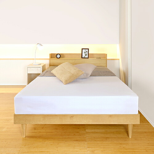 楽天市場】棚付すのこベッド ダークブラウン セミシングルサイズ