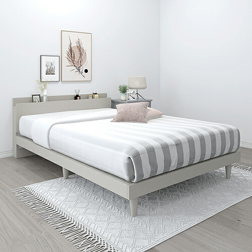 楽天市場】モダンデザインすのこベッド シャビーグレー シングルサイズ