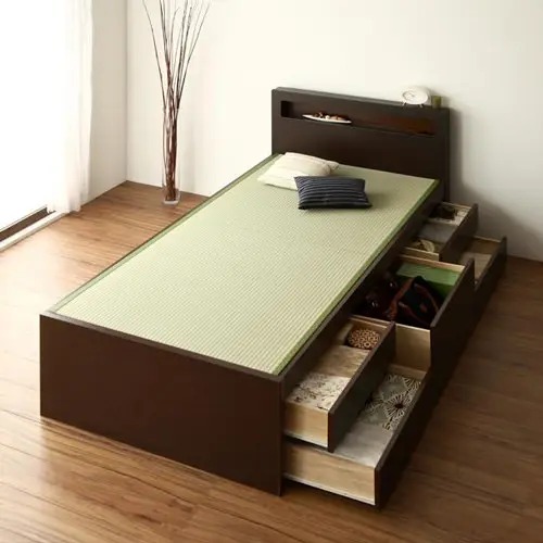 畳ベッド シングルベッド 収納付きベッド
