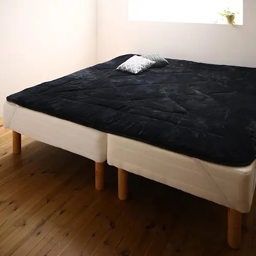 キングベッド マットレスベッド ヘッドレス 分割式 脚付き 天然木使用 ダークブラウン 幅98cm 長さ197cm ボンネルコイルマットレス ボンネルコイル ポケットコイル 敷きパッドなし 敷きパッド付 敷きパッド付 敷きパッド付 敷きパッド付 組立設置