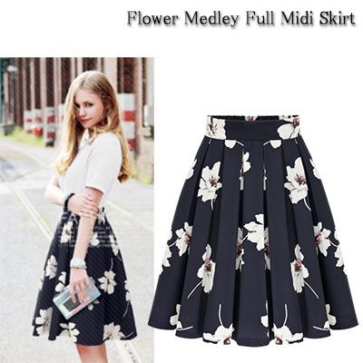 Image result for photos of women spring and summer skirts