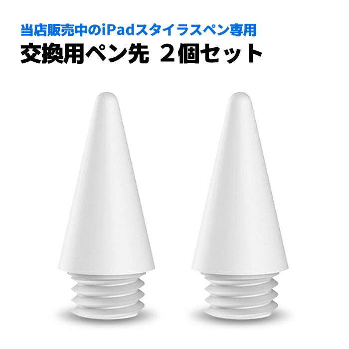 iPad ペンシル タッチペン スタイラスペン 当店販売製品用 極細 2018年以降 iPad mini Air Pro 替え芯 2個セット ポイント消化 おすすめ 送料無料