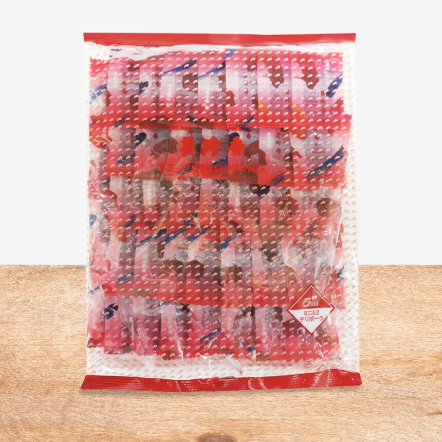 ◆【辛口徳用袋】ミニＥＺチリポーク１ｋｇ<br>シンガポール　美珍香　無添加　ポークジャーキー　Bak kwa