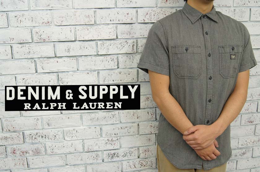 DENIM＆SUPPLY デニム＆サプライ S/S 霜降り ワーク シャツ