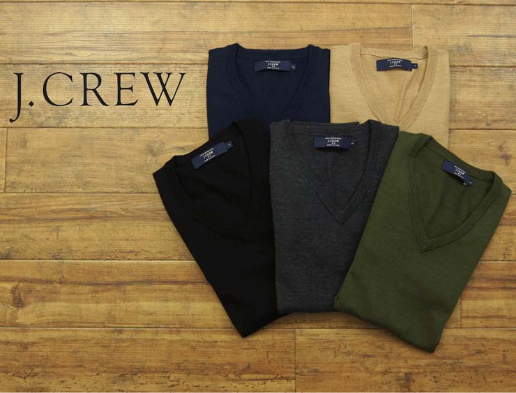【楽天市場】J.CREW ジェイクルー メリノ ウール Vネック セーター/5color：BEEF