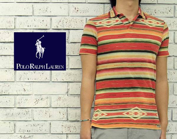 【POLO by Ralph Lauren】 ラルフローレン セラーペ プッディングテッド 原住民 スポーツシャツ