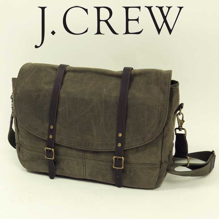 【楽天市場】J.CREW ジェイクルー キャンバス オイルド ショルダー バック Carson Messenger Bag あす楽：BEEF