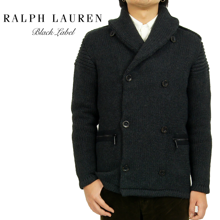 【楽天市場】BLACK LABEL by Ralph Lauren ブラックレーベル ショールカラー ニット ジャケット あす楽：BEEF