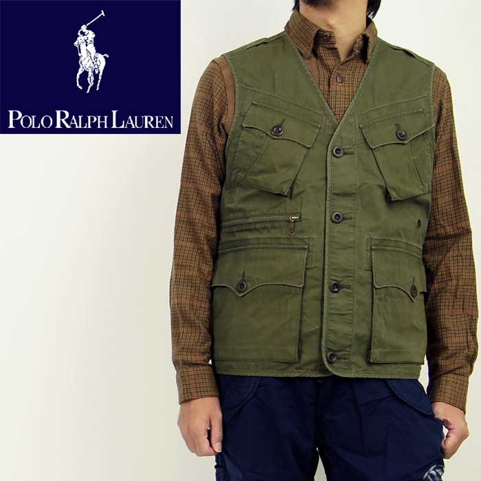 Polo Ralph Lauren グレー ダウンベストＬ Polo Ralph Lauren グレーダウンベスト
