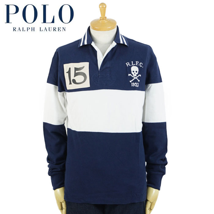 ラルフローレン POLO Ralph Lauren スカル ロング衣袂 鹿の子 スポーツシャツ