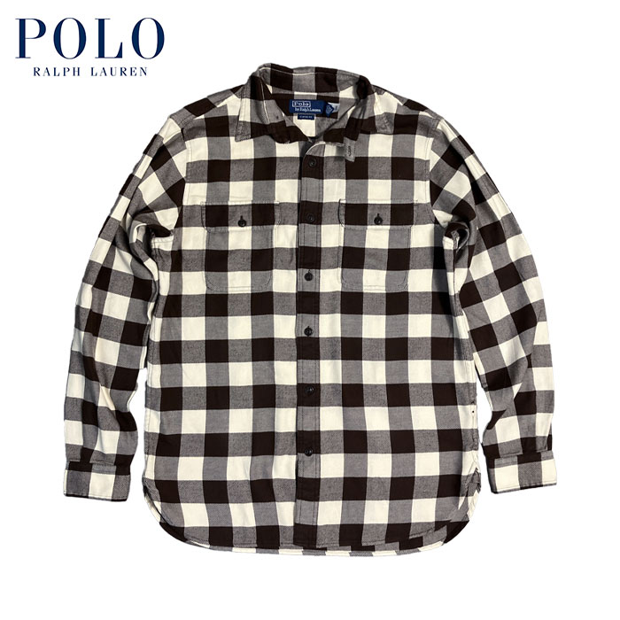 ラルフローレン Ralph Lauren バッファローチェック 綿ネルティーシャツ