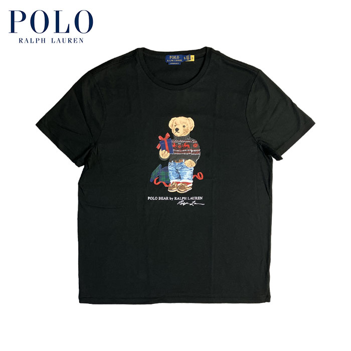 ラルフローレン POLO Ralph Lauren カスタム相応う ポロベアー ティーシャツ 差し上げ物表現スタイル 黒いこと