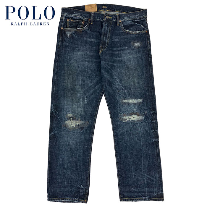 Ralph Lauren☆LRLロゴ デニム スライド サンダル Ralph Lauren☆LRLロゴ デニム スライド サンダル