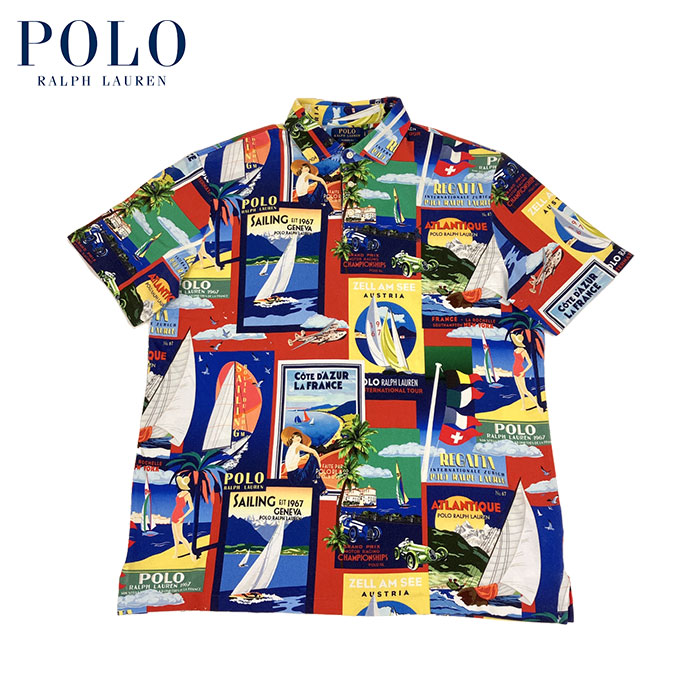 polo ralph laurenポストカードシャツ 中古・古着通販】POLO RALPH LAUREN (ポロ・ラルフローレン