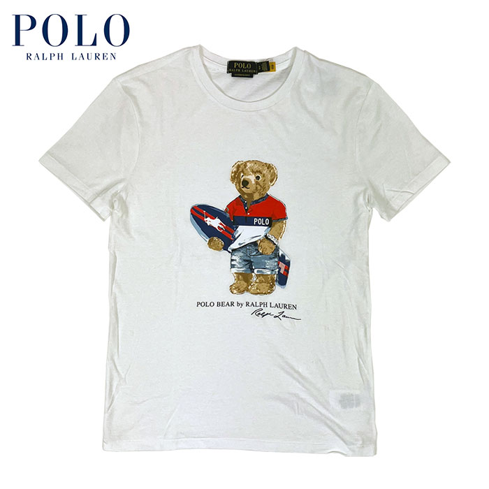 ラルフローレン POLO Ralph Lauren カスタム相応う ポロベアー ティーシャツ サーフ表現スタイル 白いこと