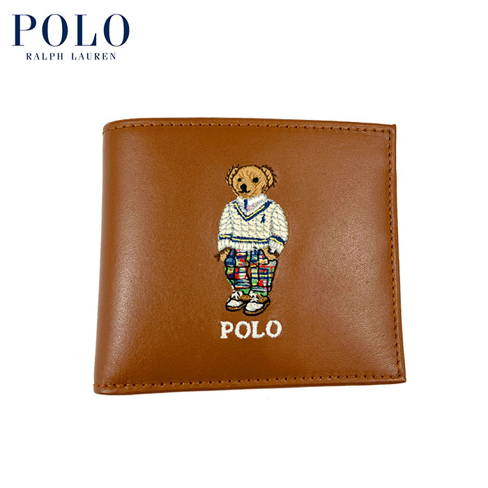 Polo Ralph Lauren ベア刺繍 二つ折り財布 POLO RALPH LAUREN（紳士雑貨） 二つ折り財布 小銭入れ付き 通販