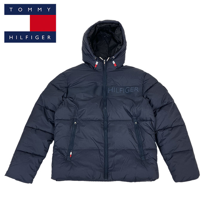 トミーヒルフィガー TOMMY HILFIGER ナイロン ハイロフト パファー ジャケット ネイビー