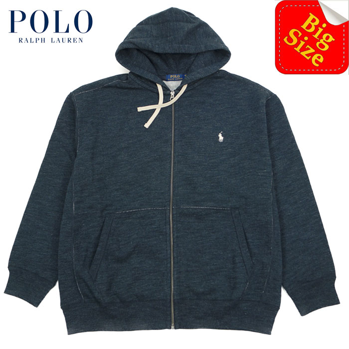 POLO RALPH LAUREN ジップパーカー ポロ ラルフローレン ワンポイント フード裏サーマル スウェット