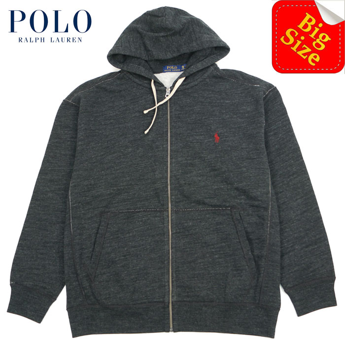 ラルフローレン POLO Ralph Lauren ジップアップ スウェット パーカー ブラック