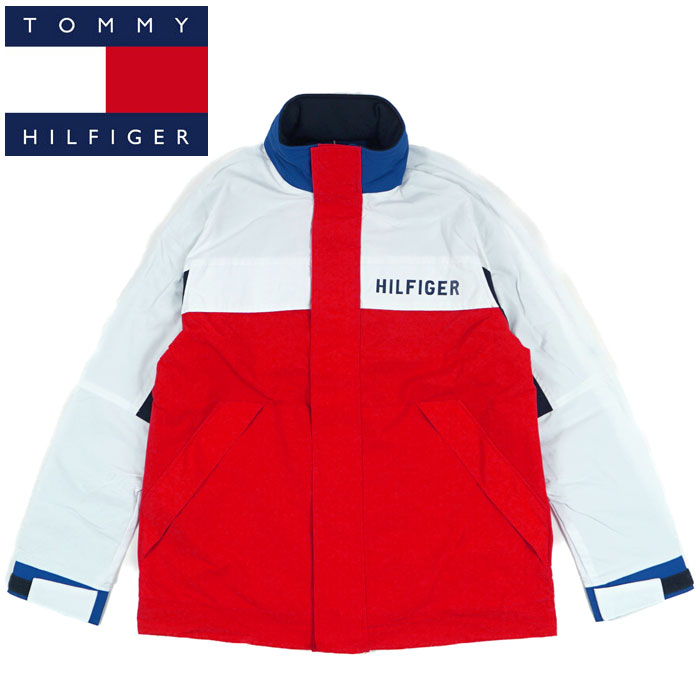 USモデル トミーヒルフィガー 立ち襟 フード収納 ナイロン JKT TOMMY HILFIGER スイングトップ ジャケット 5カラー 【即出荷】