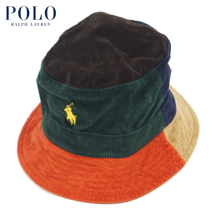 【美品】POLO RALPH LAUREN バケットハット コーデュロイ POLO RALPH LAUREN ラルフローレン コーデュロイ バケットハット