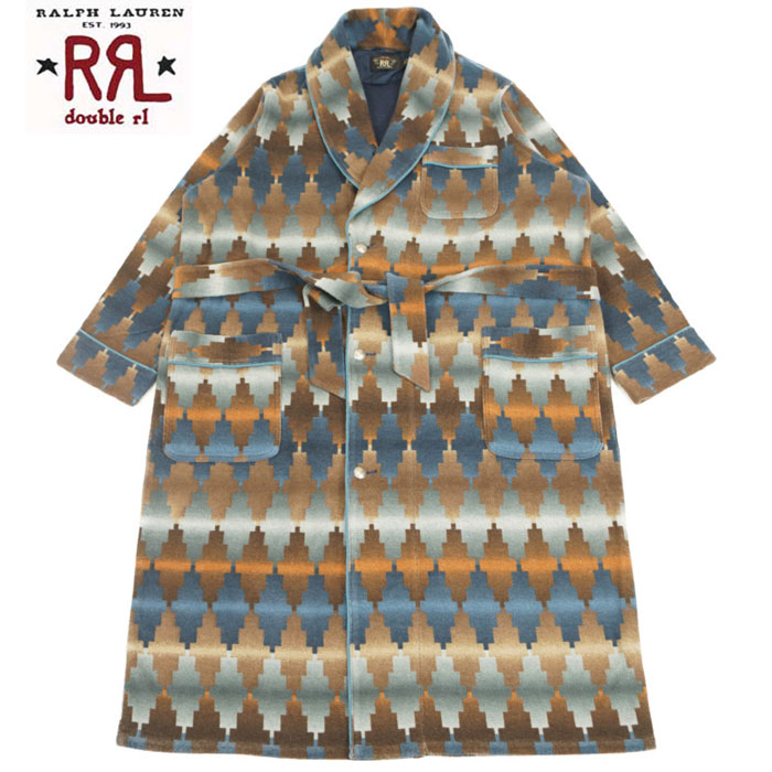 RRL ダブルアールエル ストール ショール ネイティブ柄 大判 ニット 総