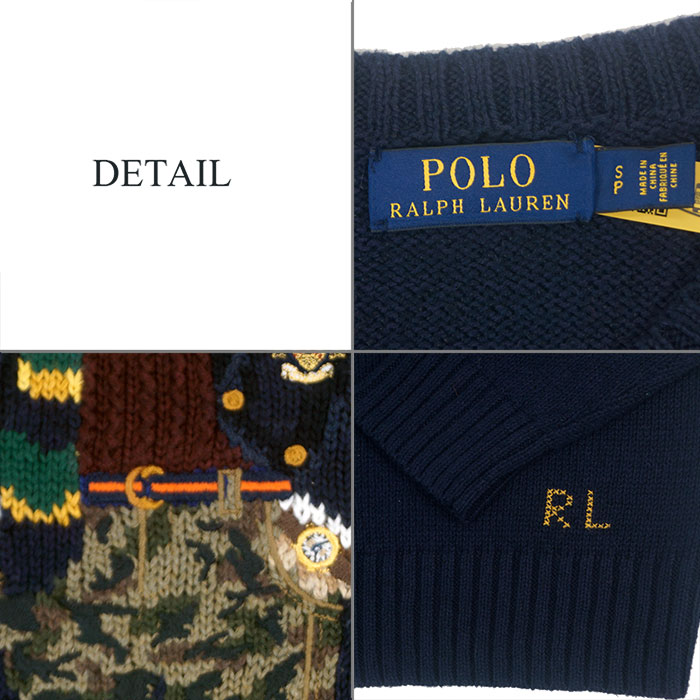 ラルフローレン POLO Ralph Lauren ポロベアー セーター ネイビー