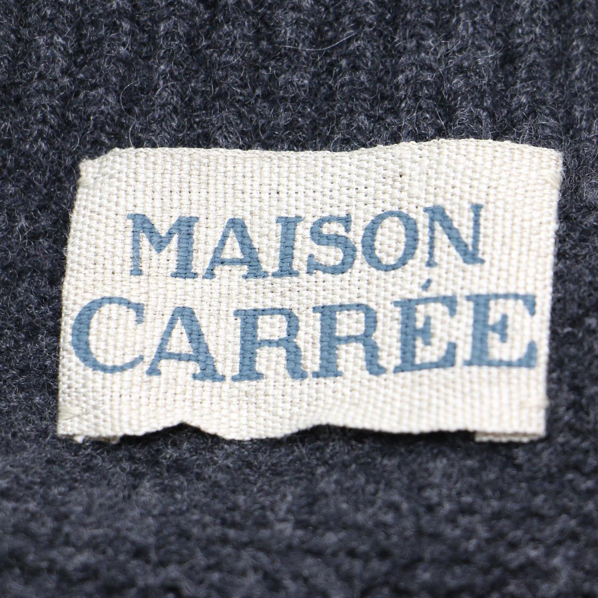 Maison Carre ハウス カレ ベレー帽 帽子 編み物 ジャンムカシミール Cashmere Beret 薄墨色 レディース 中古 美品 K2921 Cannes Encheres Com