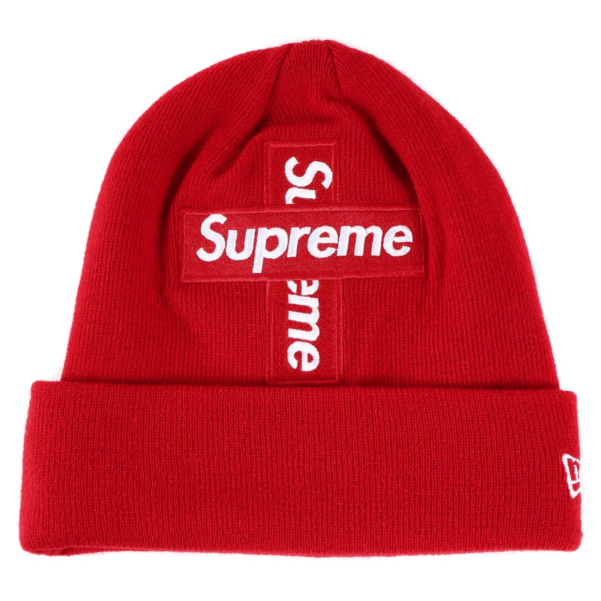 Supreme シュプリーム ビーニー New Era クロスboxロゴ ニットビーニー New Era Cross Box Logo Beanie aw レッド メンズ 美品 中古 K2964 シュプリーム ニューエラ コラボ ビーニー クロスboxロゴ World Famous この事実を警察が認めないことに フロント Cenrec Com