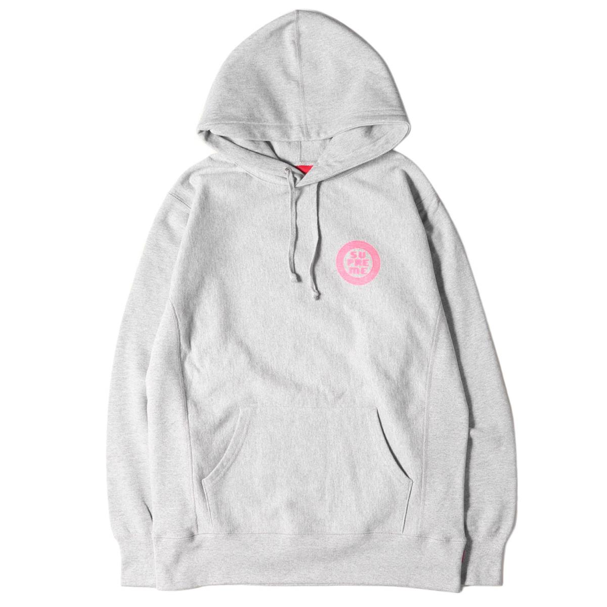 Supreme シュプリーム パーカー 15ss サークルロゴ スウェット パーカー Disrupt Hooded Sweatshirt ヘザーグレー M メンズ 中古 美品 K3001 Filmsdeculfrancais Com