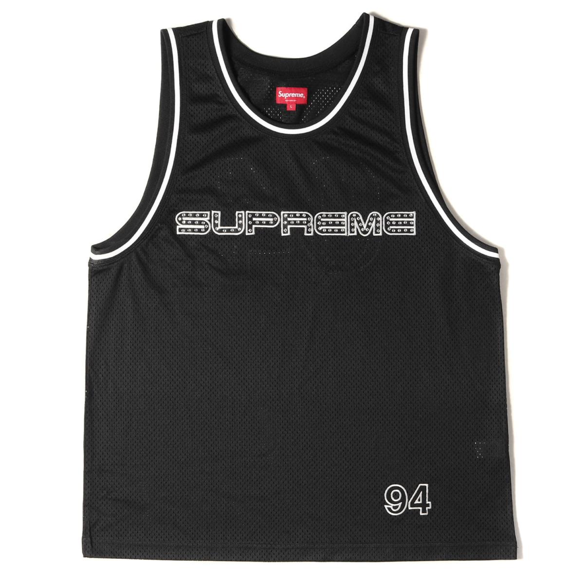 Supreme シュプリーム 水槽いの一番 19ss 路ロック ロゴ バスケ タンクトップ ネグロ L Rhinestone Basketball Jersey メンズ 中古 美品 K2993 シュプリーム ラインストーン バスケ タンクトップ トップス ナンバリング Damienrice Com