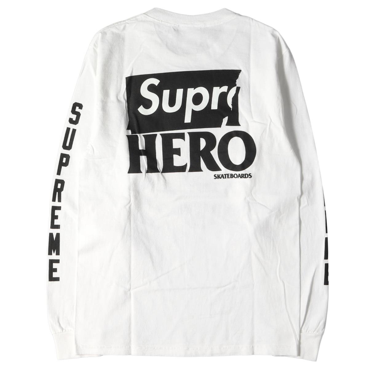 Supreme シュプリーム Ttシャツ Antihero コラボロゴ ロング袖 Tシャツ Logo L S Tee 14ss 白さ S メンズ 中古 美品 K3006 シュプリーム アンタイヒーロー アンチヒーロー 海員素っ首 ロングスリーブ Tシャツ 長袖 ロン スケートボード World Odyssey Com