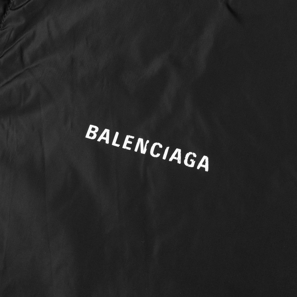 Balenciaga バレンシアガ ジャケット aw 青山店リオープン記念限定 バック ブランドロゴ レインジャケット ブラック M メンズ 中古 K3028 septicin Com