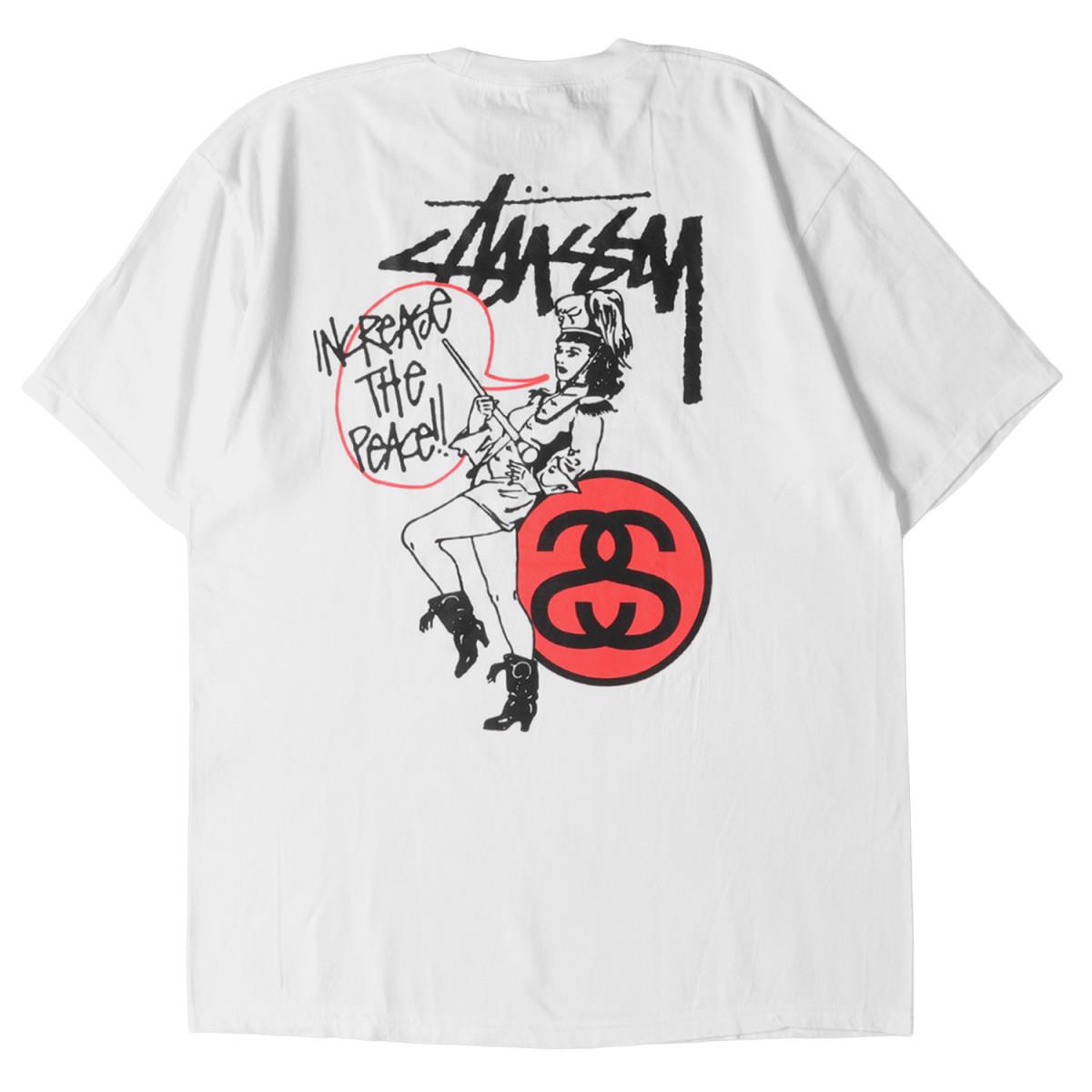 Stussy ステューシー Tシャツ 新潟チャプト 10周年記念 バトンガール Tシャツ 10年製 ホワイト L メンズ 中古 K3035 Butlerchimneys Com