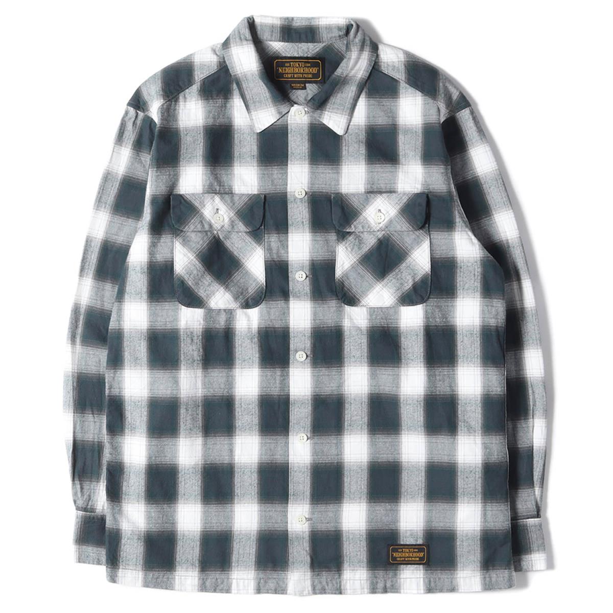 Neighborhood ネイバーフッド シャツ ss オンブレチェック フランネルシャツ 長袖 B C C Shirts Ls グリーン M メンズ 中古 美品 K3041 Rvcconst Com