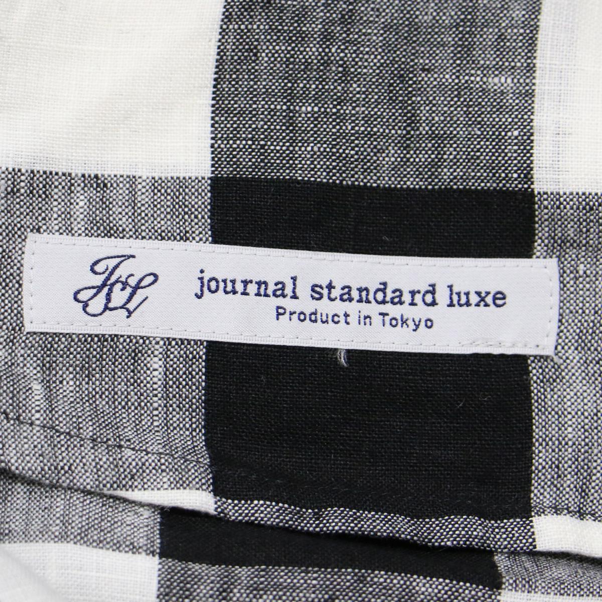 Journal Standard Luxe ジャーナルスタンダード ラックス パンツ ロング ワイド ブラック ホワイト 黒 白 21春夏 インフレート サルエル イージー ギンガム チェック リネン 麻 レディース 中古 美品 K3043 Rvcconst Com