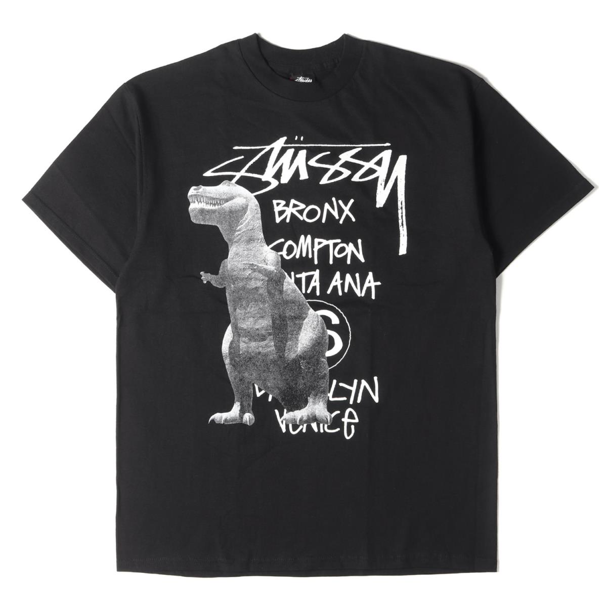 Stussy ステューシー Tシャツ 恐竜 クルーネック Tシャツ T Rex 00s ブラック L 半袖 デッドストック メンズ K3045 Redefiningrefuge Org