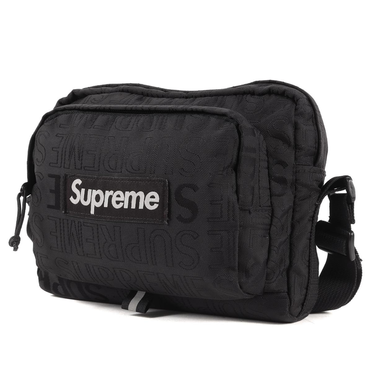 Supreme シュプリーム バッグ ブランドロゴ 柄 コーデュラナイロン ショルダーバッグ Shoulder Bag 19ss ブラック 黒 カバン メンズ 中古 K3156 Fitzfishponds Com