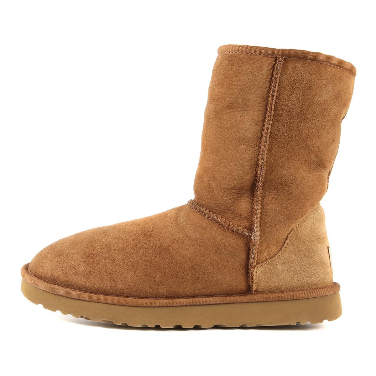 Ugg アグ シープスキン ムートンブーツ Classic Short クラシックショート チェスナット Us9 27cm シューズ 靴 メンズ 中古 K3305 Southwestne Com