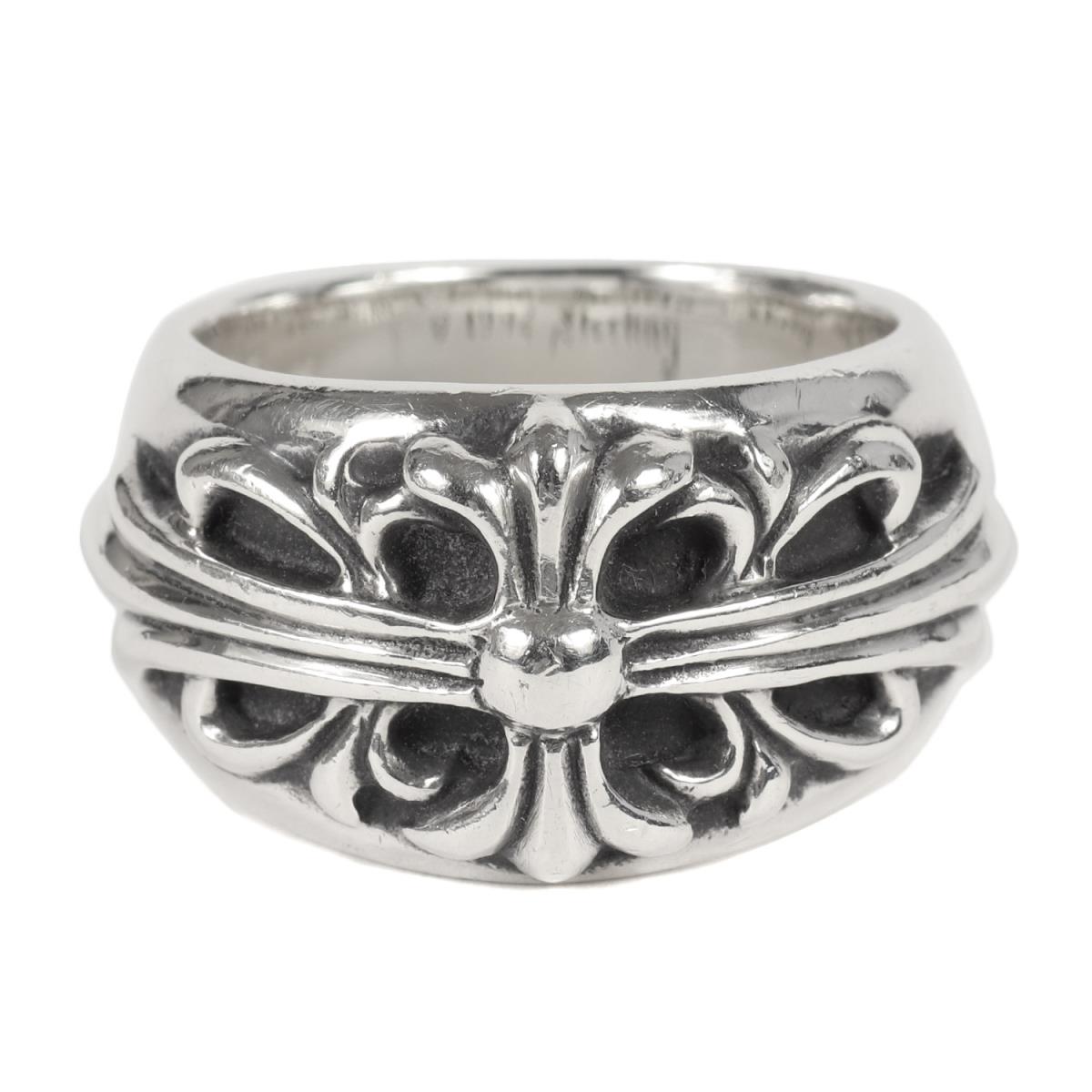 大流行中! CHROME HEARTS クロムハーツ フローラル クロス リング Floral Cross Ring シルバー 16号 指輪 アクセサリー ジュエリー メンズ 中古 K3410 大流行中! CHROME HEARTS クロムハーツ フローラル クロス リング Floral Cross Ring シルバー 16号 指輪 アクセサリー ジュエリー メンズ 中古 K3410