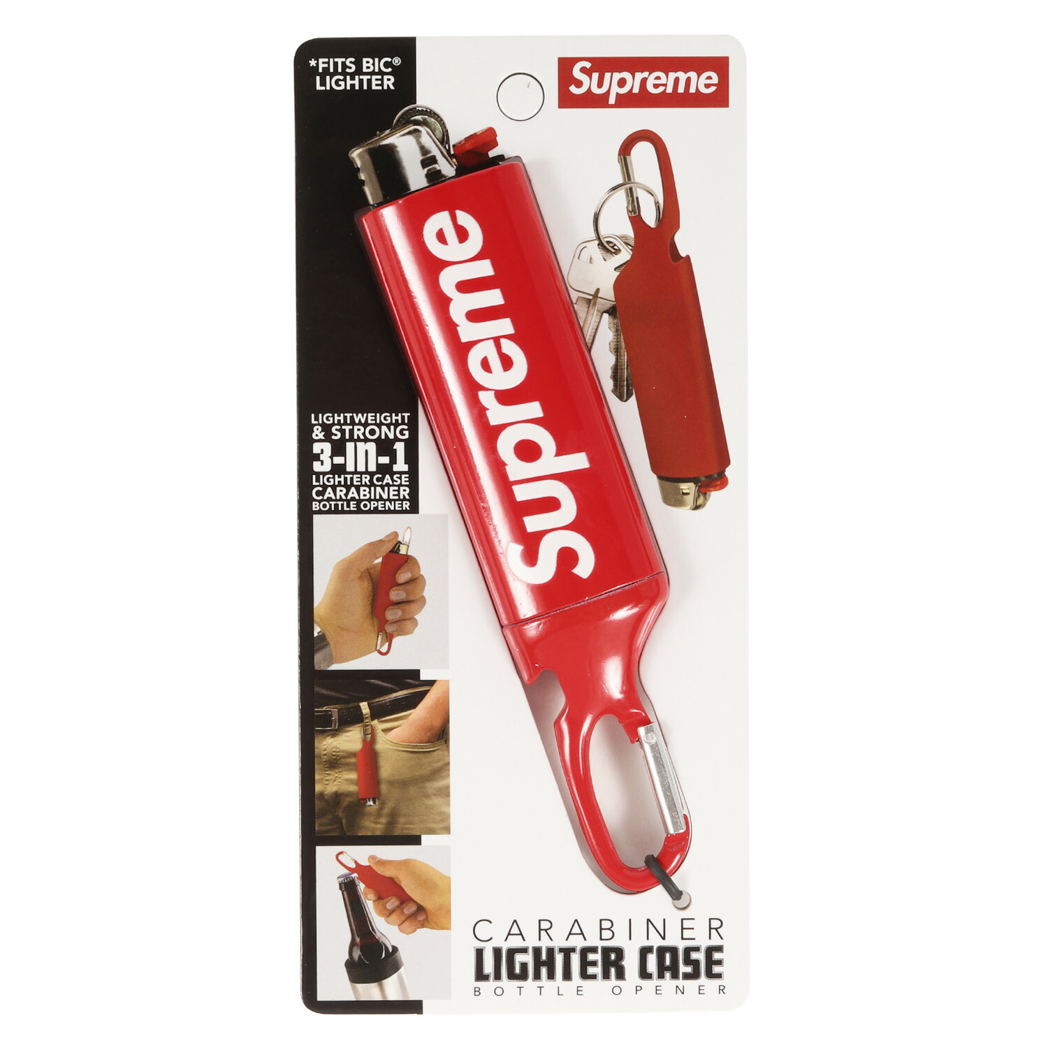 【楽天市場】Supreme シュプリーム ブランド ロゴ ライター ケース Lighter Case Carabiner カラビナ ボトル