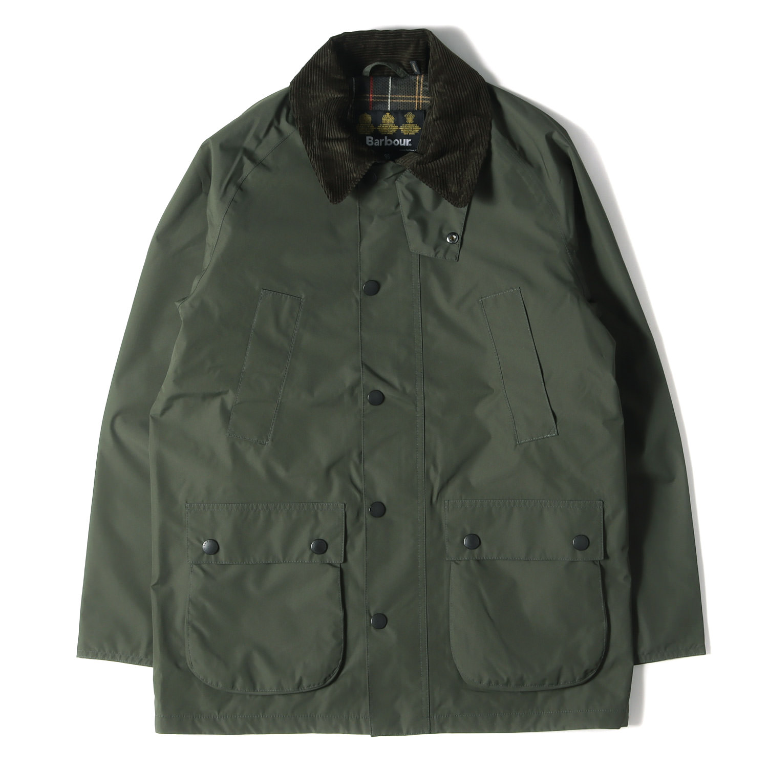 【楽天市場】BARBOUR バブアー ジャケット ウォータープルーフ ビデイル ノンワックスジャケット BEDALE WATERPROOF