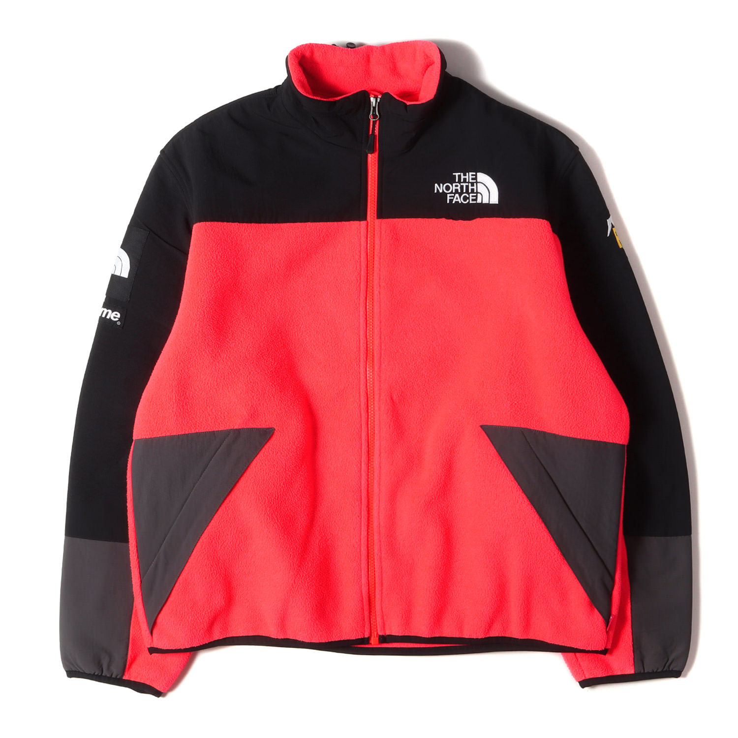 極美品・送込】Supreme TNF RTG Fleece Jacket 赤-