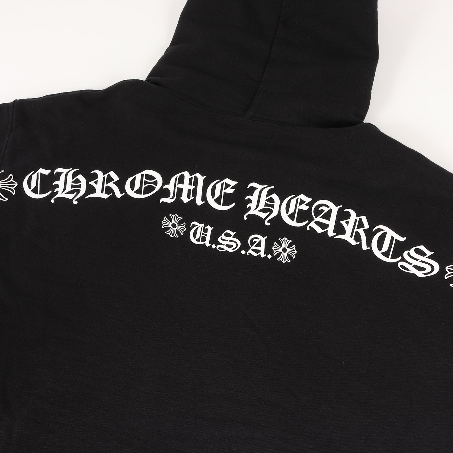 CHROME HEARTS クロムハーツパーカー ダガージップ 黒 裏地サーマル