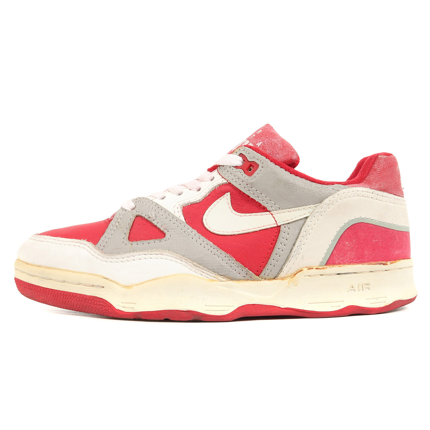 NIKE ナイキ AIR DELTA FORCE (1988年製 / KOREA製) vintage ヴィンテージ 80s エア湖 三角州 フォース 置き目撥ね除ける ヴィンテージ 韓国製 赤いこと 薄墨色 赤 大いさ：US7 25.0糎 スニーカー【メンズ】【中古】【K4811】 メンズ靴-スニーカー