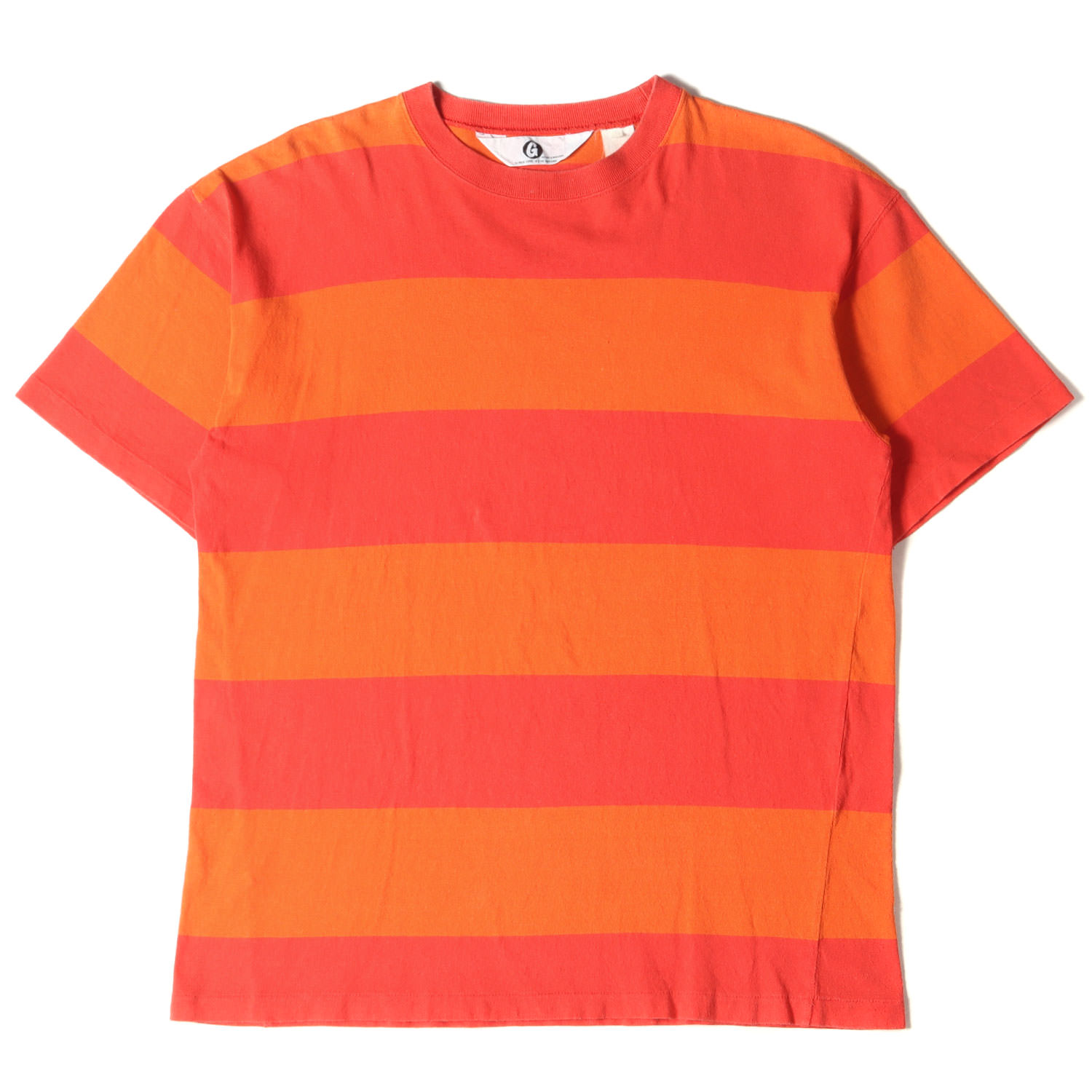 good enough ラグビーシャツ　ブラック×ホワイト×オレンジ good enough ラグビーシャツ ブラック×ホワイト×オレンジ