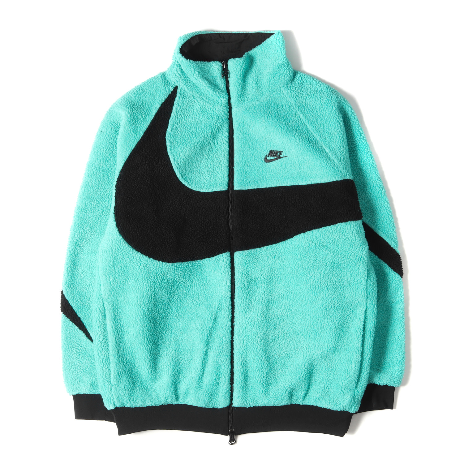 【楽天市場】nike ナイキ ジャケット サイズl ビッグスウッシュ リバーシブル ボア ジャケット Big Swoosh Boa Jacket 19aw ジェイド ブラック アウター 4056