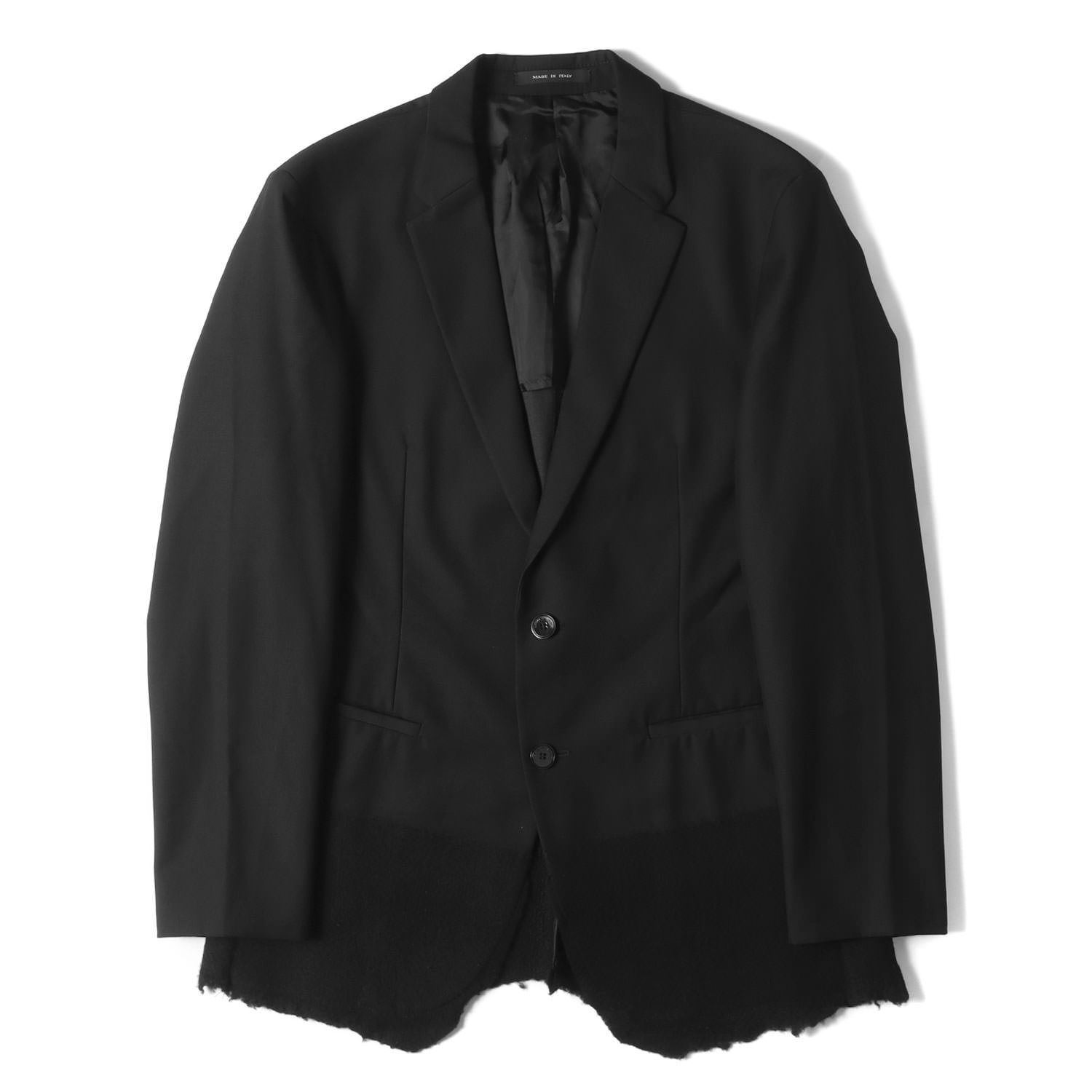 【楽天市場】EMPORIO ARMANI エンポリオアルマーニ ジャケット サイズ48 ニット 切替 2B テーラード ジャケット