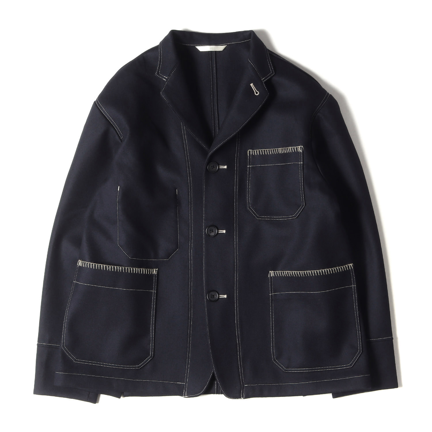 【楽天市場】Paul Smith ポールスミス ジャケット サイズ:L 22AW ホワイトステッチ ウール フラノ カバーオール 224191 ...